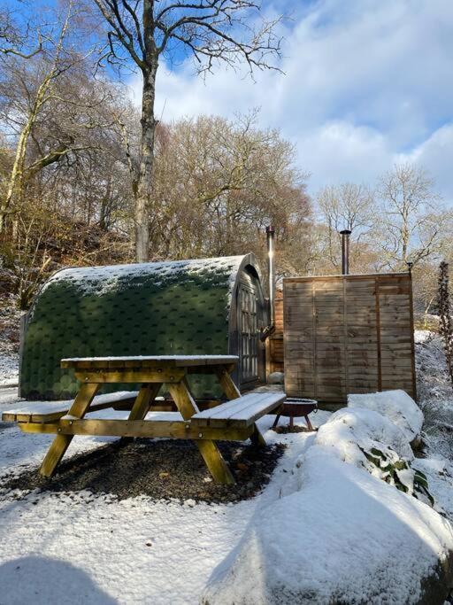 Pine Cosy Winter Cabin - Hot Tub & Log Burner Apartment บาร์มัธ ภายนอก รูปภาพ